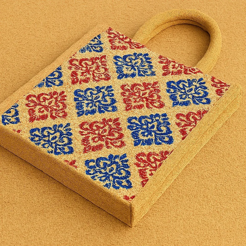 Printed Jute Tote Bags Wholesale