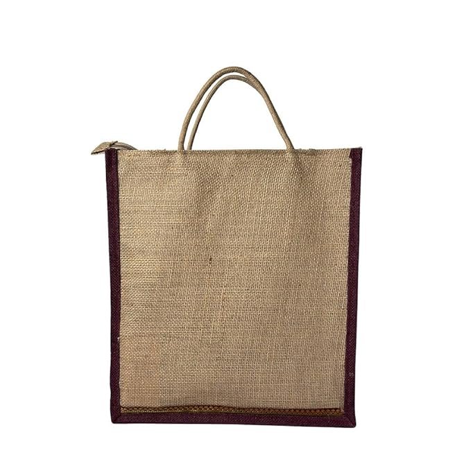 Jute Tote Bags with zipper